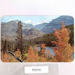 Bear Lake Autumn Rocky Mountain National Park Colorado 1950s Postcard 1961